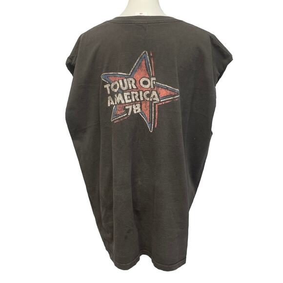 Anvil Womens 2X 100% Cotton The Rolling Stone Sleeve Crew Neck Tee Shirt - Picture 4 of 6